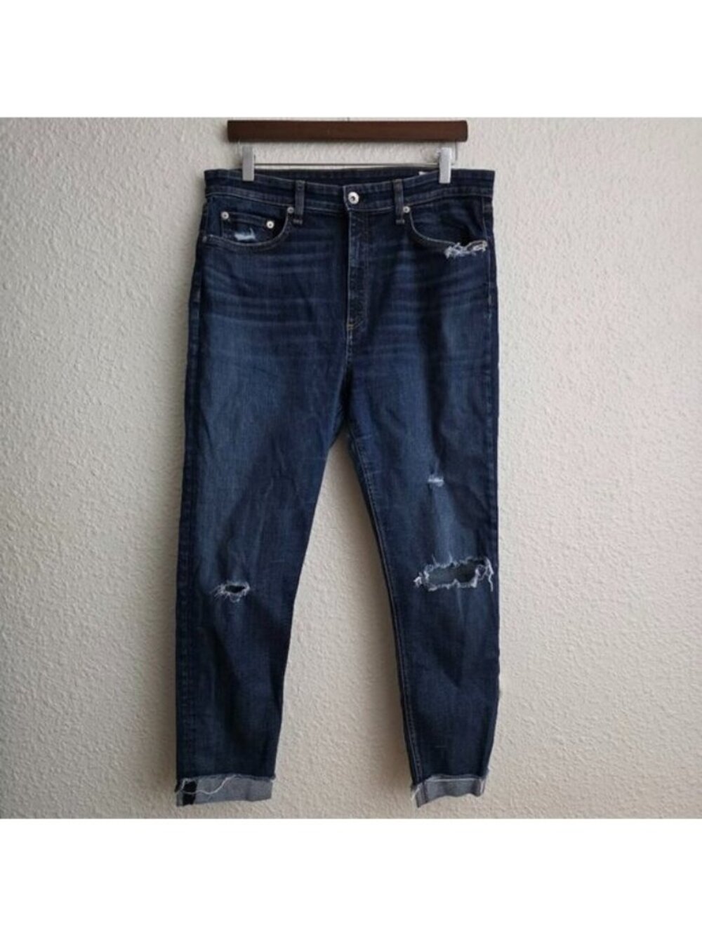 rag & bone Nina High Rise Ankle Skinny Jeans in Dark Wash Women's Size 33